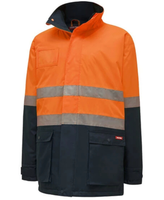 WORKWEAR, SAFETY & CORPORATE CLOTHING SPECIALISTS - Core - Hi-Visibility 2Tone Quilted Jacket With Tape