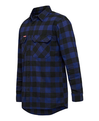 WORKWEAR, SAFETY & CORPORATE CLOTHING SPECIALISTS - Foundations - Check Flannel Long Sleeve Shirt