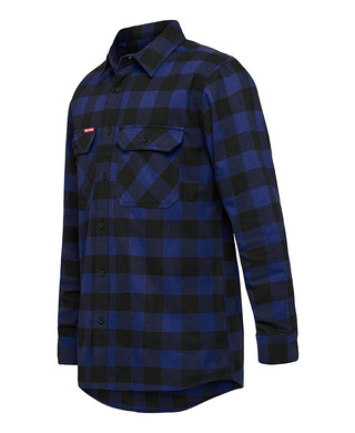 WORKWEAR, SAFETY & CORPORATE CLOTHING SPECIALISTS Foundations - Check Flannel Long Sleeve Shirt