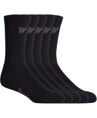 WORKWEAR, SAFETY & CORPORATE CLOTHING SPECIALISTS - Foundations - Hy Crew Sock 5 Pack