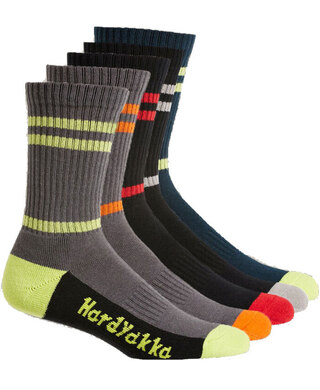 WORKWEAR, SAFETY & CORPORATE CLOTHING SPECIALISTS Foundations - Hy Crew Sock 5 Pack