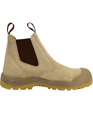 WORKWEAR, SAFETY & CORPORATE CLOTHING SPECIALISTS Red Collection - Gusset Boot - Sand Suede